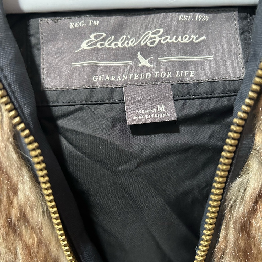 Eddie Bauer winter coat with removable fur vest - Picture 7 of 8